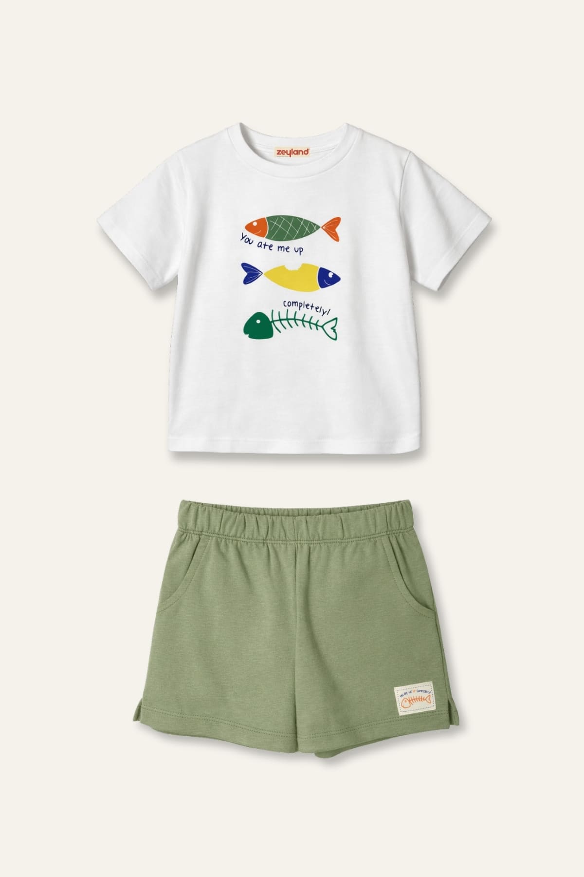 Erkek Çocuk Baskılı T-shirt ve Şort Takım