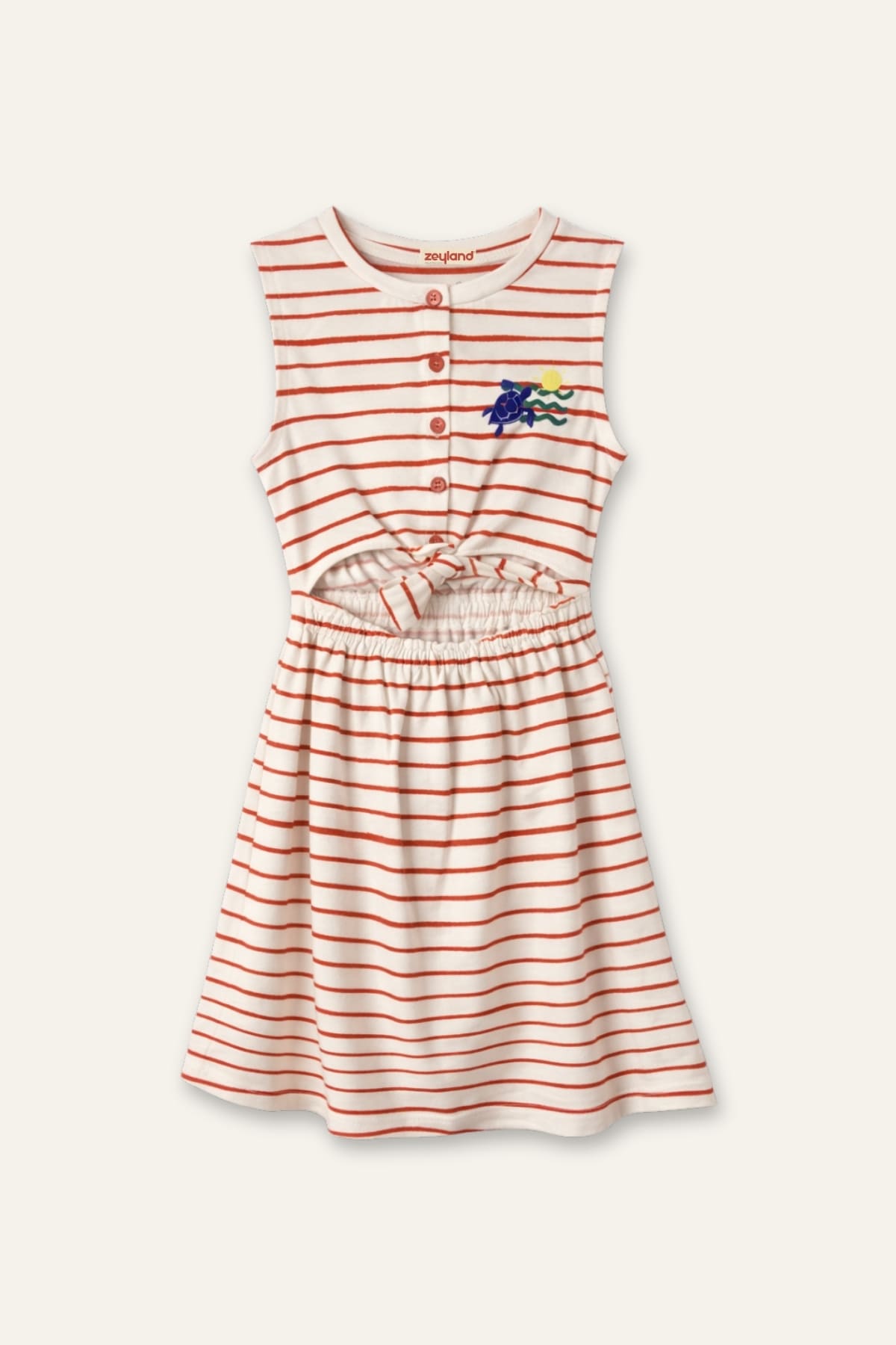 Kız Çocuk Çizgili Örme Elbise