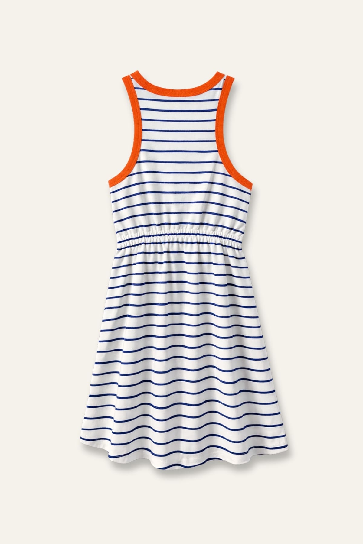 Kız Çocuk Çizgili Halter Yaka Elbise