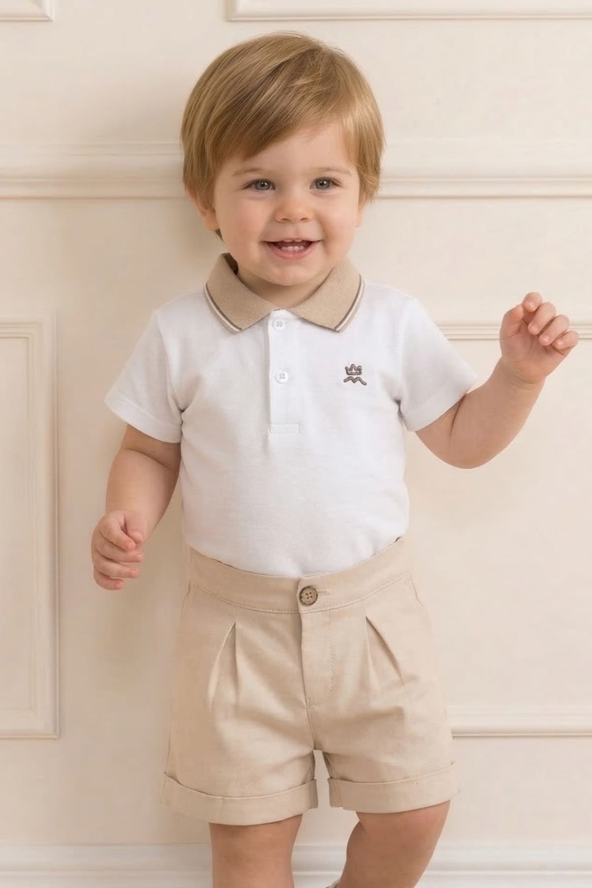 Erkek Bebek Polo Yaka T-shirt