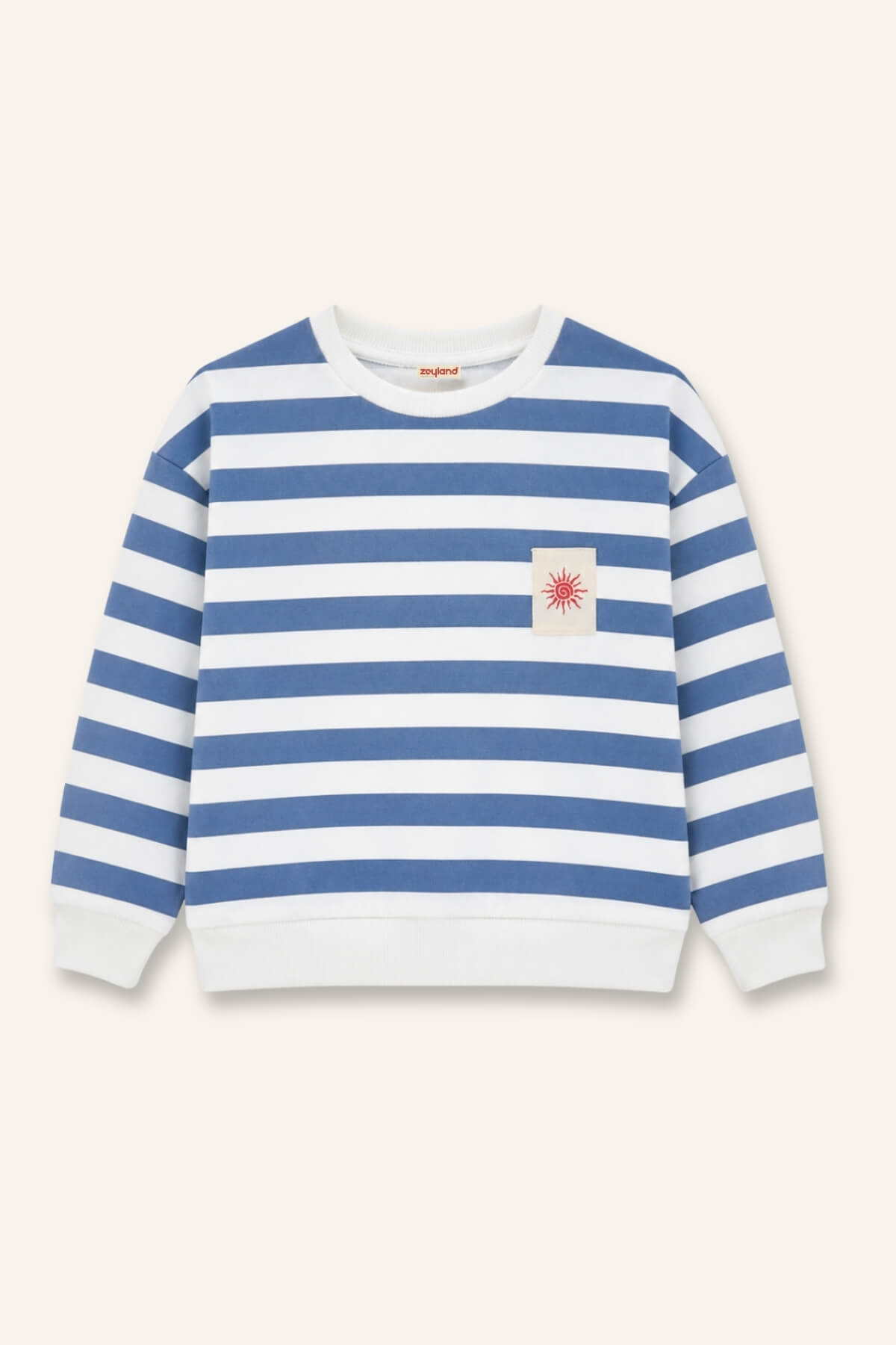 Kiz Erkek Çocuk Çizgili Sweatshirt