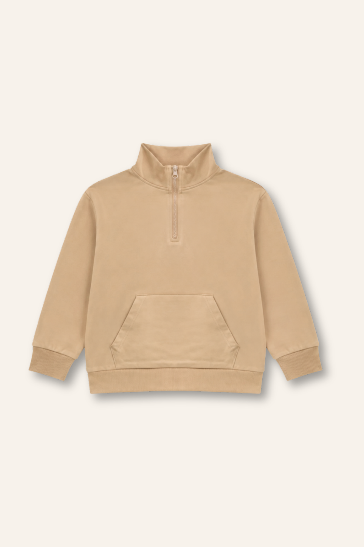 Kız Çocuk Yakalı Fermuarlı Sweatshirt