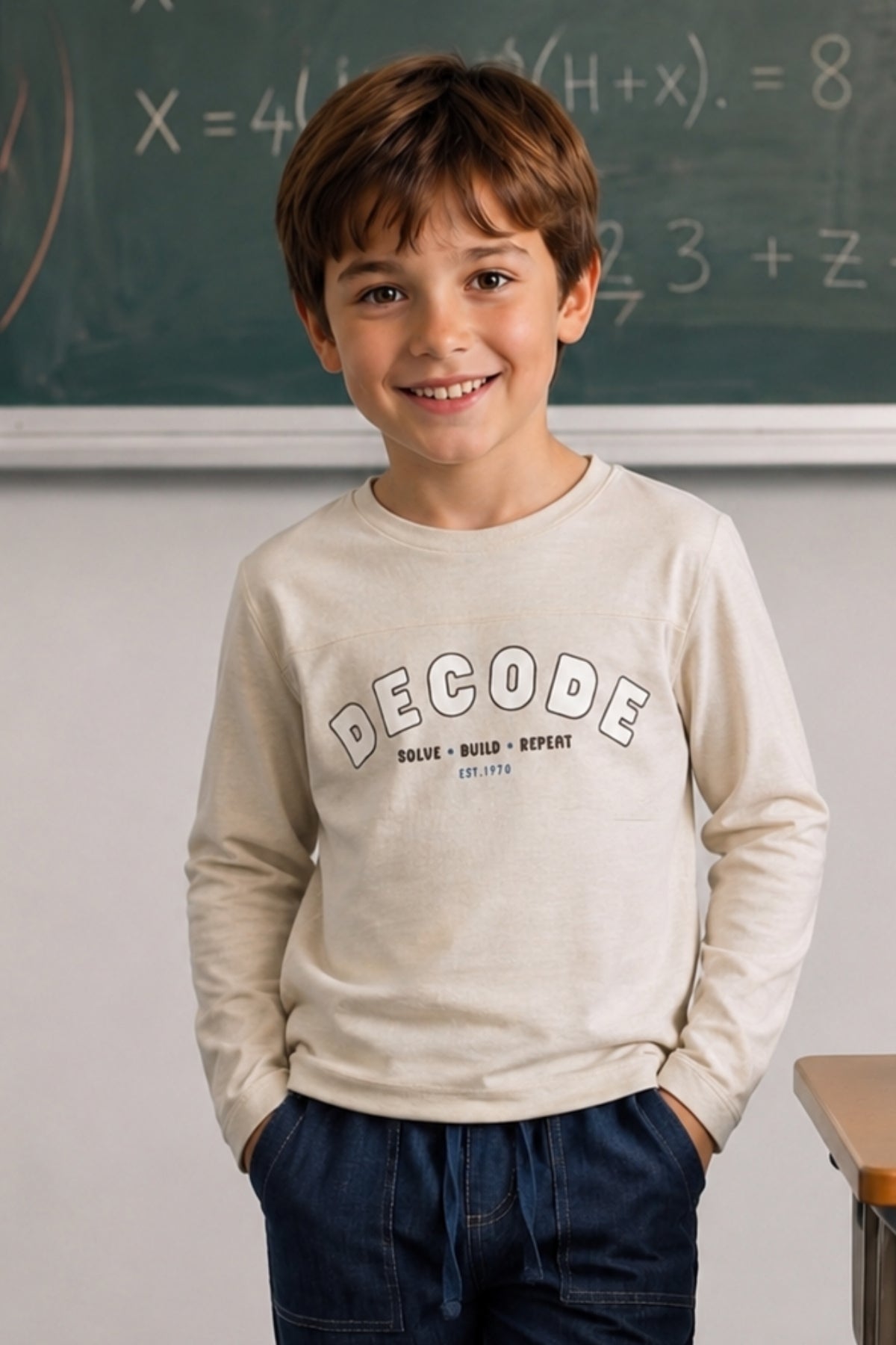 Erkek Çocuk Baskılı Uzun Kol T-shirt