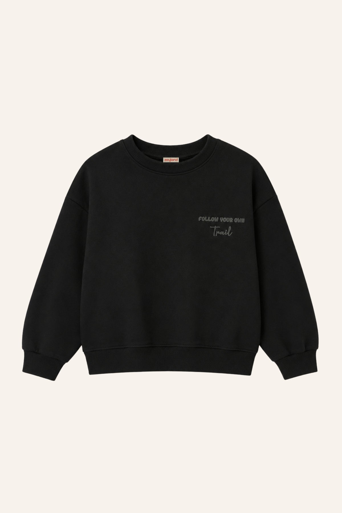 Erkek Çocuk Sıfır Yaka Baskılı Sweatshirt