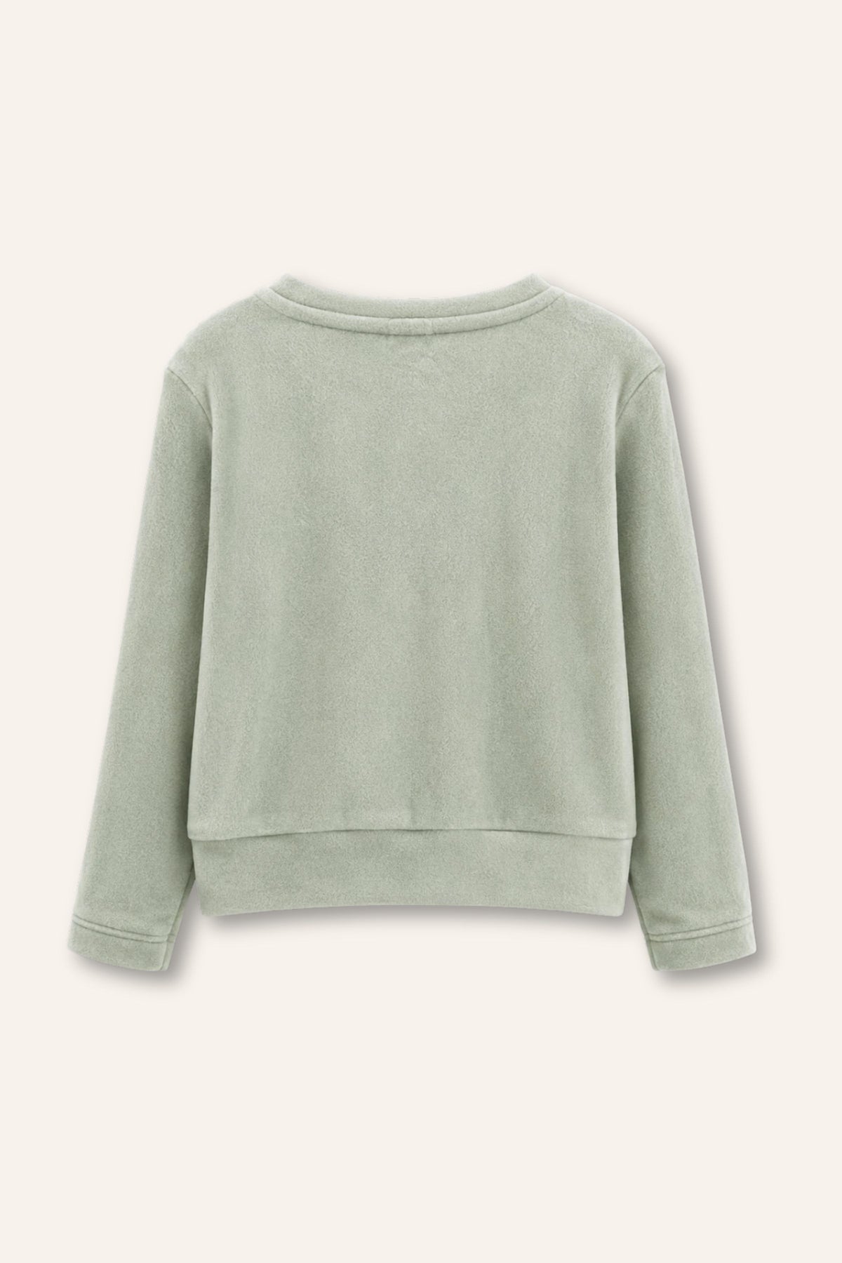 Önden Bağlamalı Kız Çocuk Sweatshirt ve Alt Pantolon