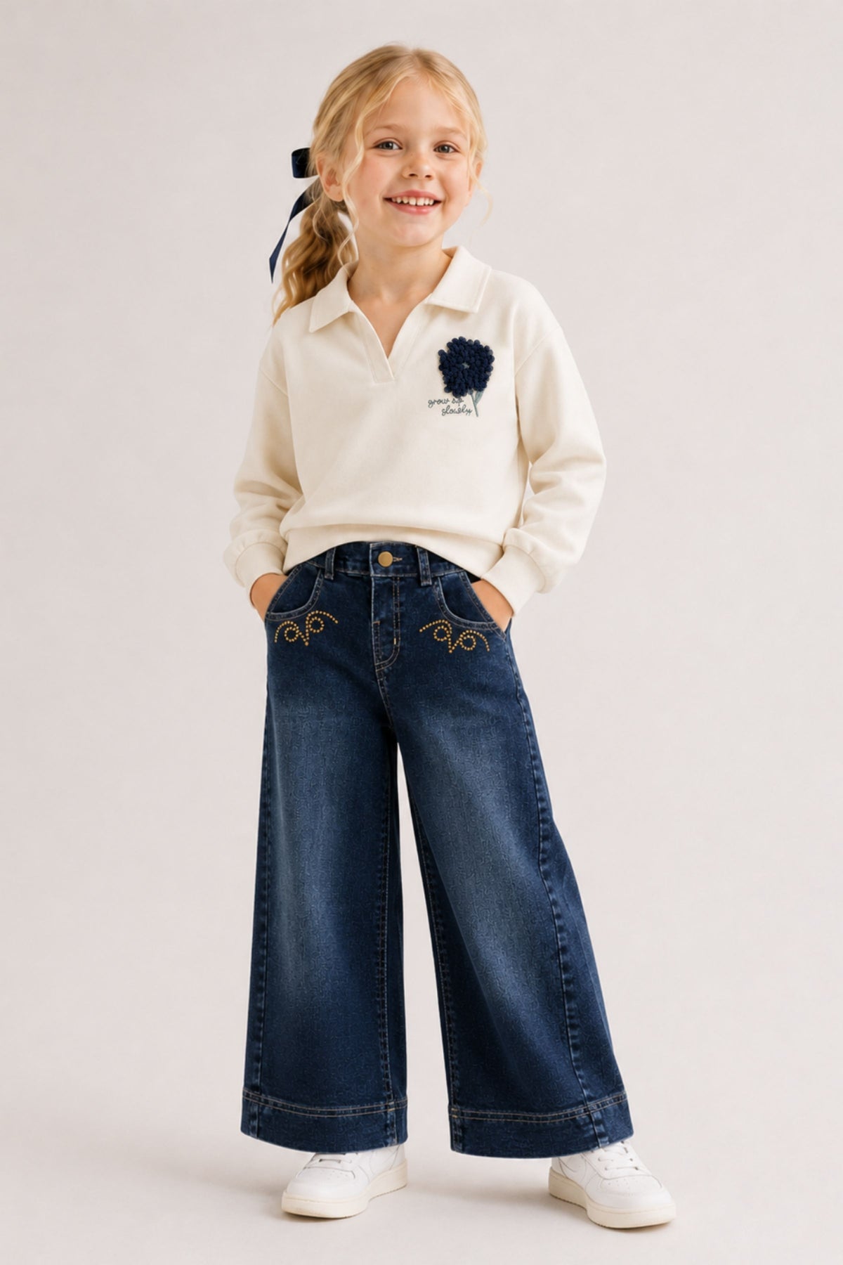 Kız Çocuk Denim Pantolon