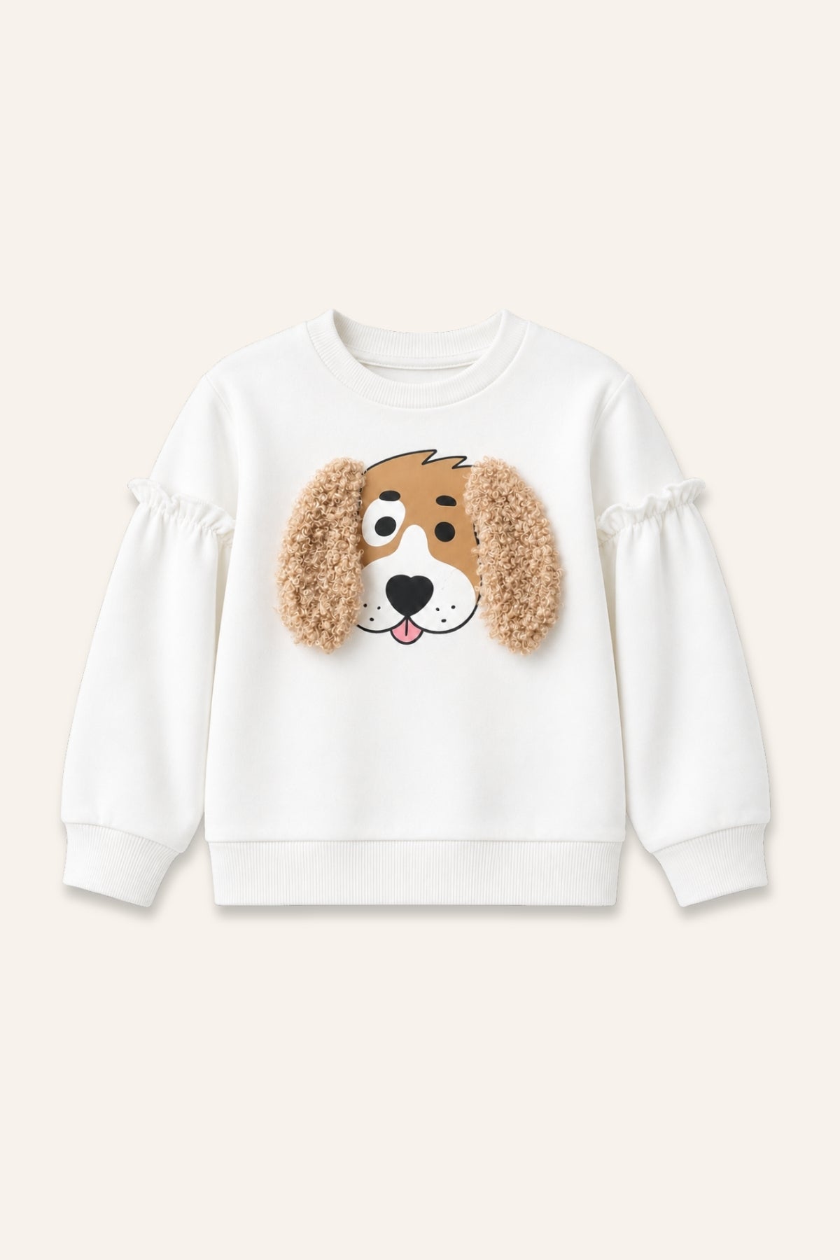 Kız Çocuk Sim Baskılı Sweatshirt