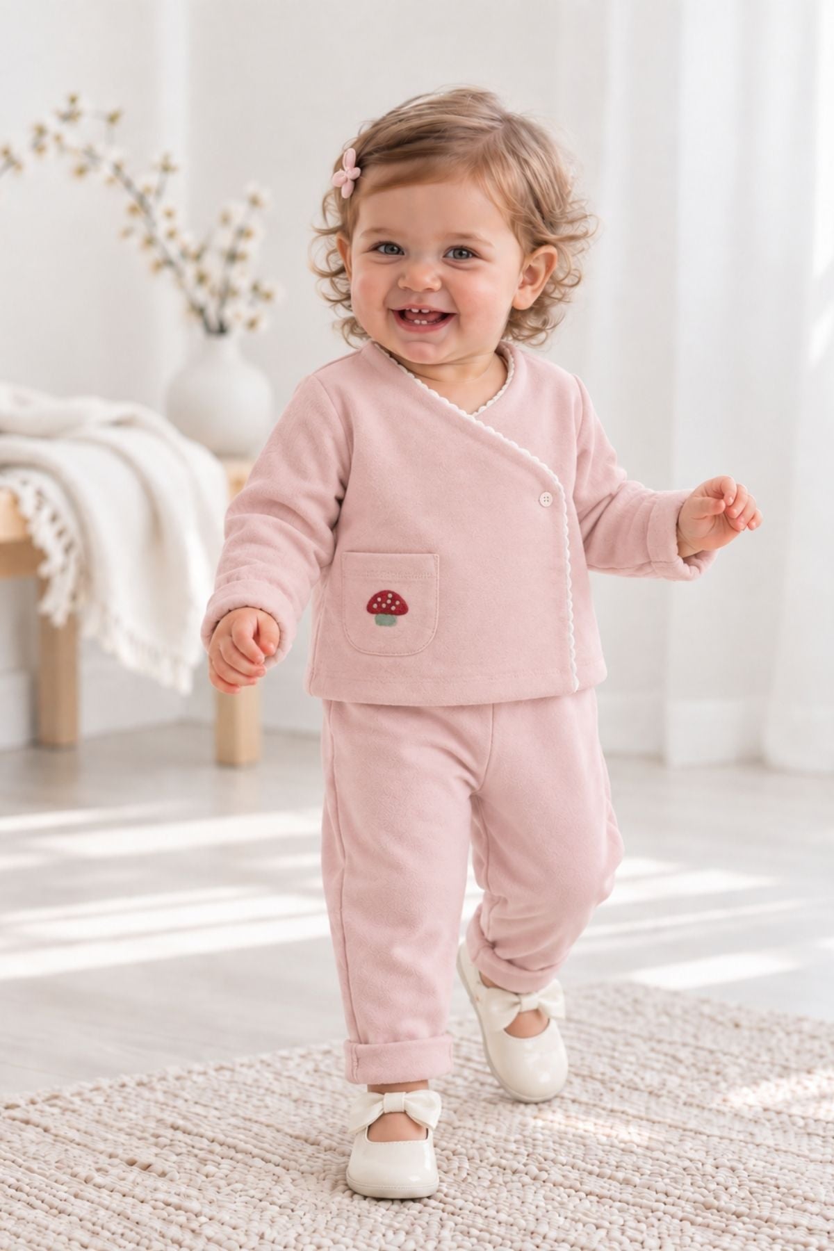 Kız Bebek Pantolon Bluz Takım