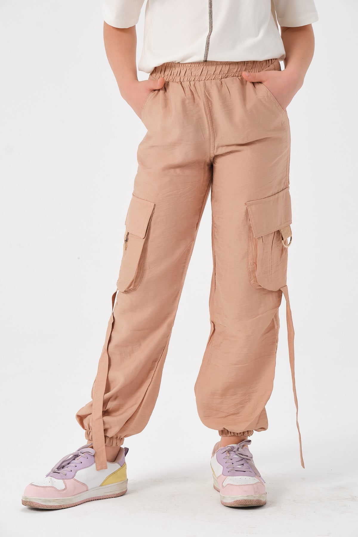 Genç Kiz Çocuk Cepli Jogger Pantolon