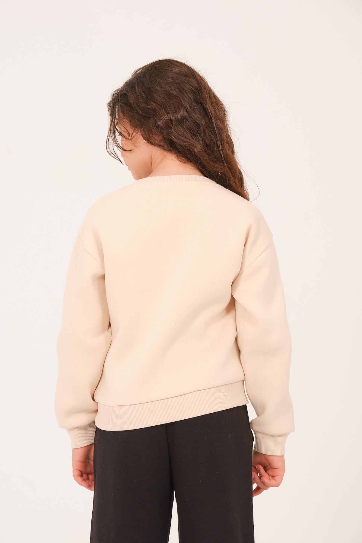 Genç Kız Çocuk Nakış Detaylı Sweatshirt