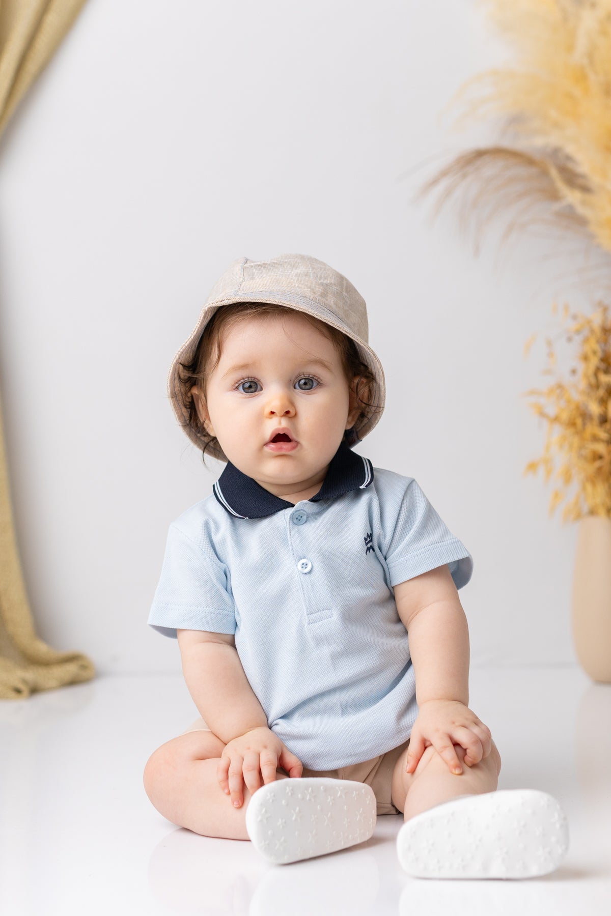 Erkek Bebek Polo Yaka T-shirt
