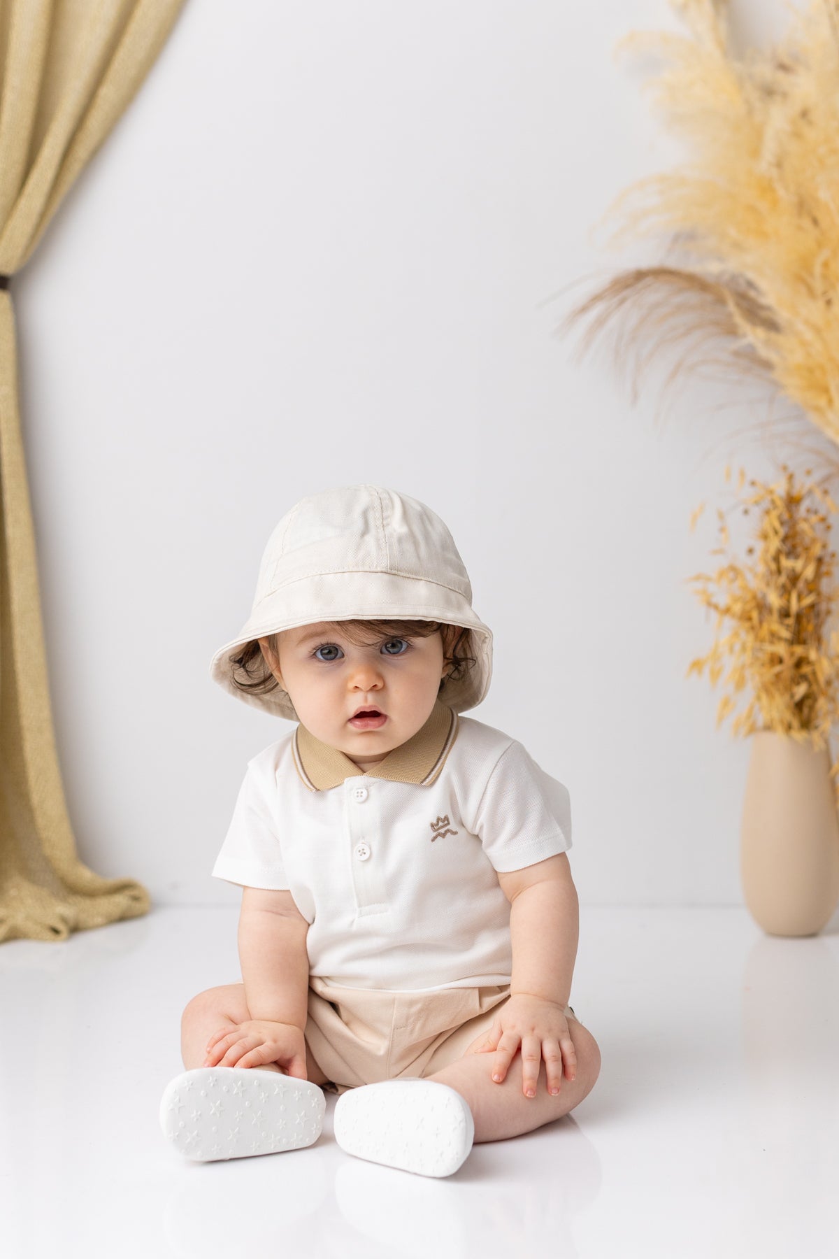 Erkek Bebek Polo Yaka T-shirt