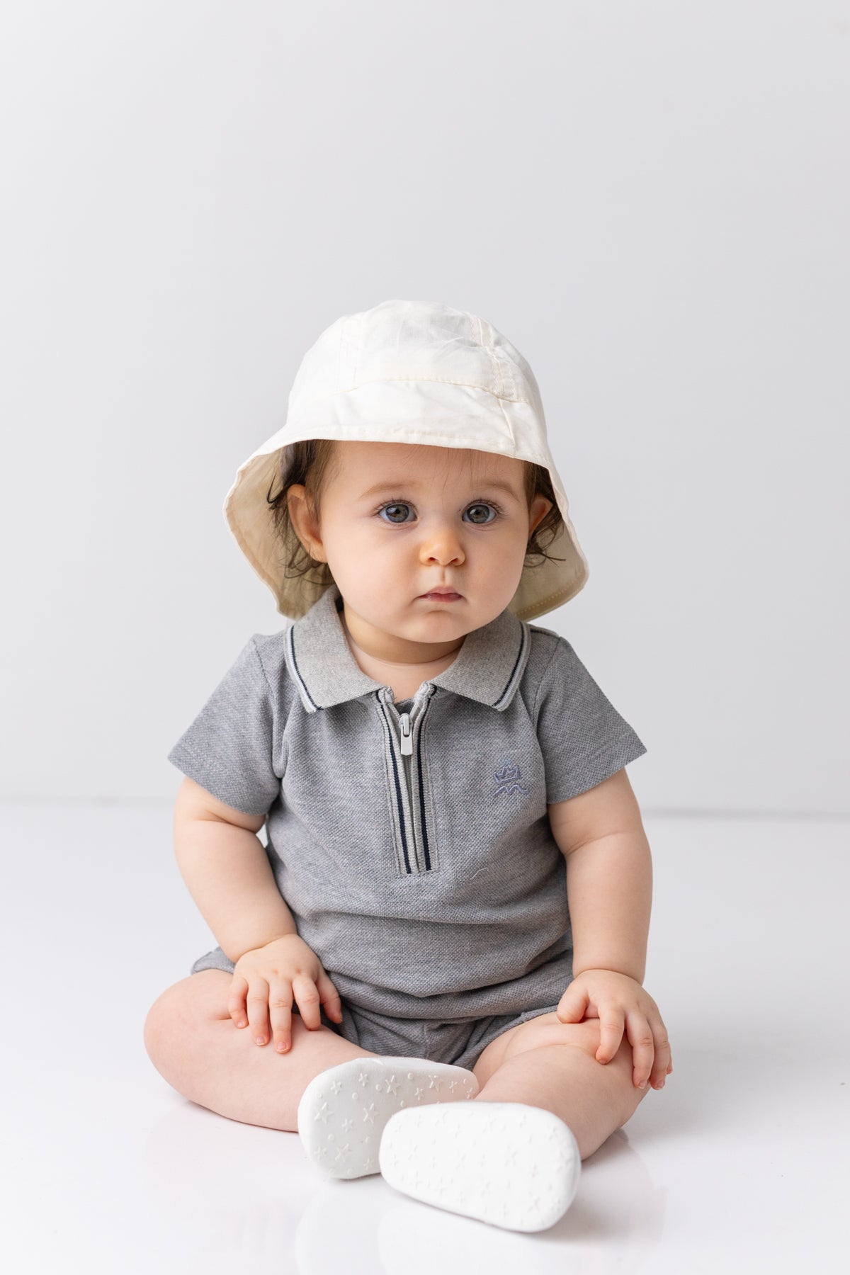 Erkek Bebek Polo Yaka T-shirt ve Şort İkili Takım