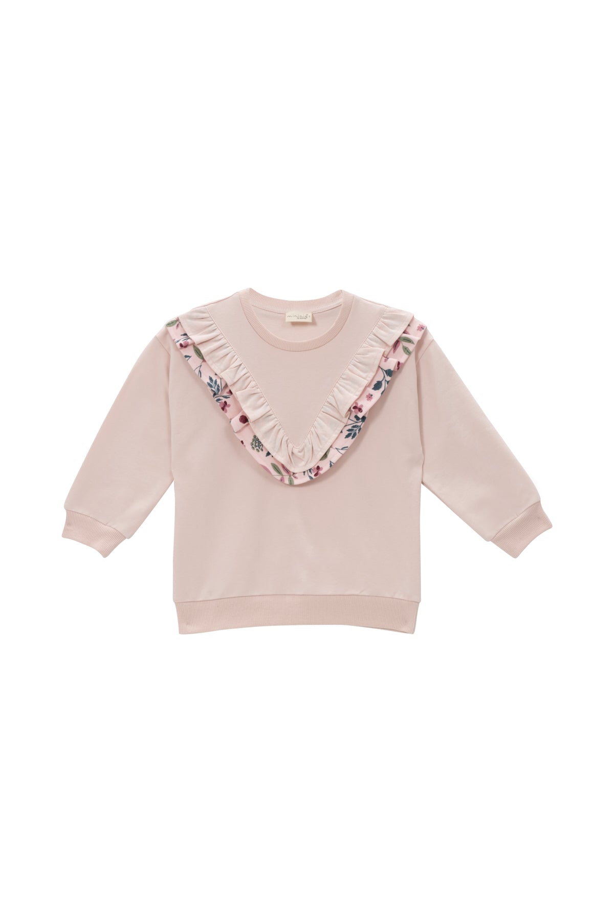 Kız Bebek Fırfır Detaylı Sweatshirt
