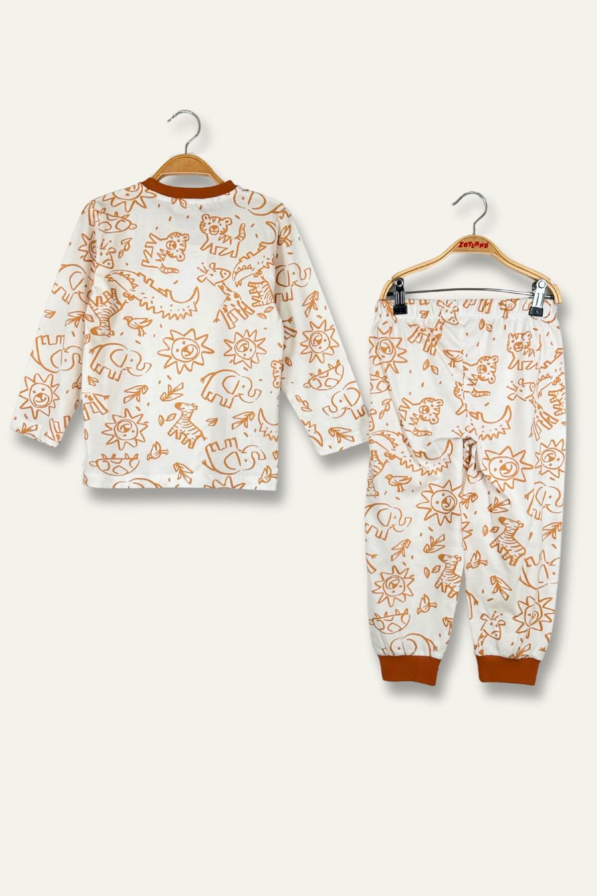 Kiz Erkek Çocuk Desenli Pijama Takimi