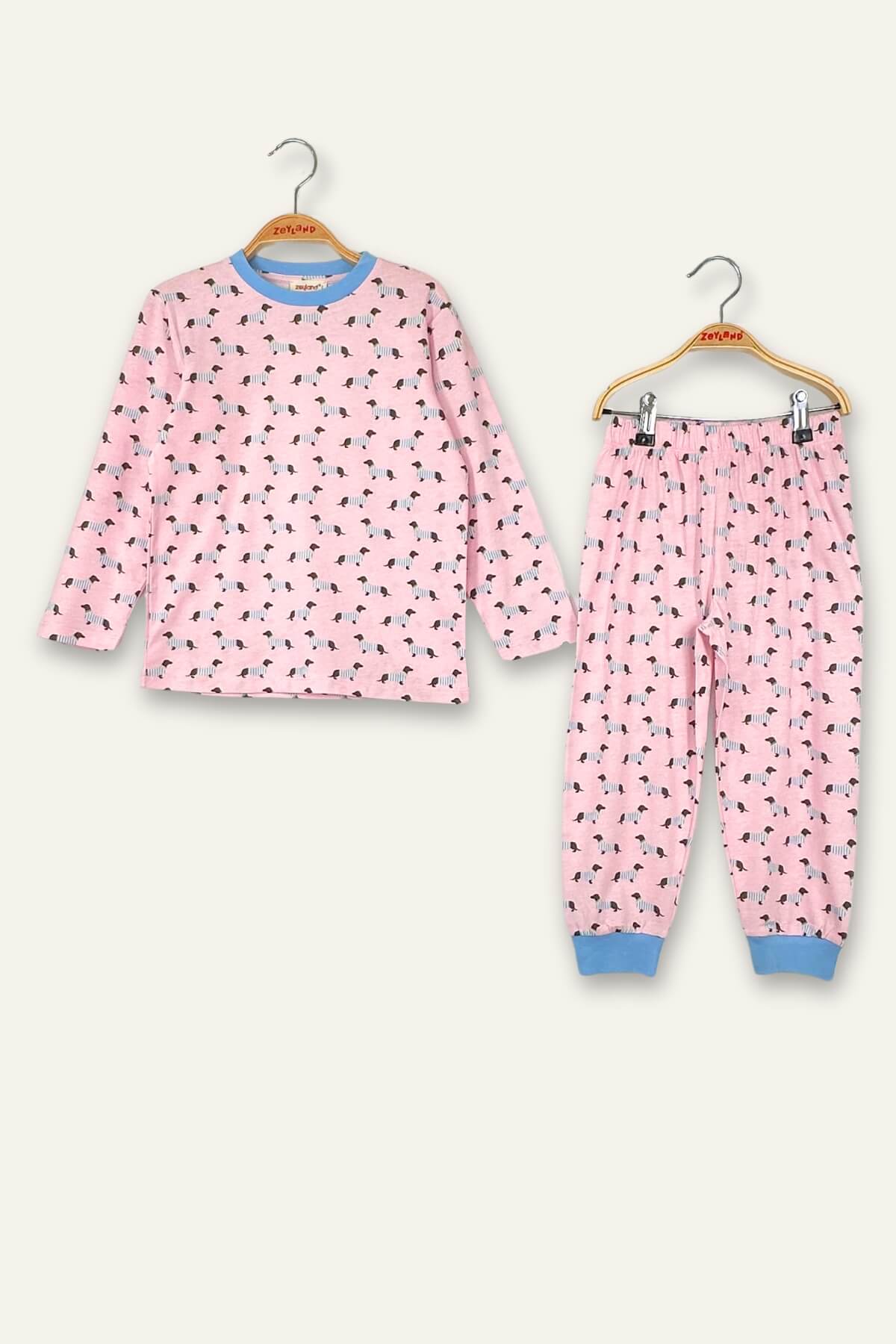 Kiz Erkek Çocuk Desenli Pijama Takimi