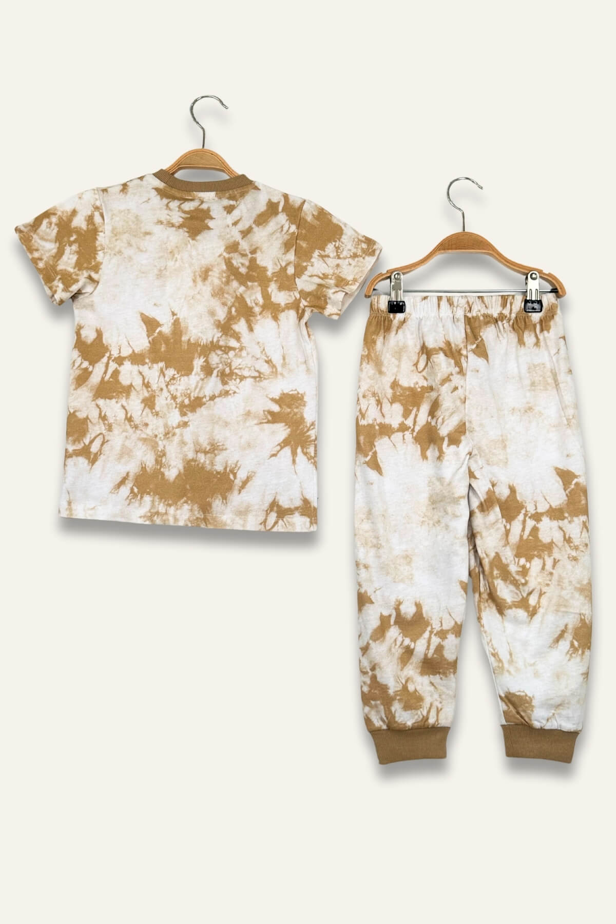 Unisex Çocuk Batik Desenli Pijama Takımı