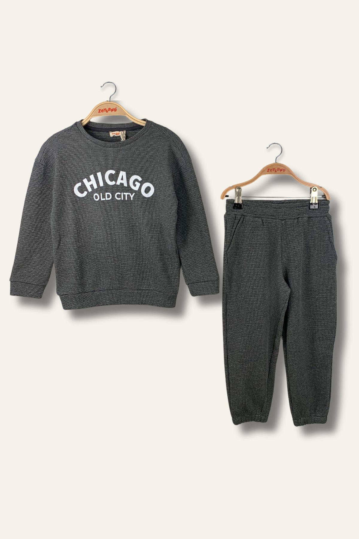 Erkek Çocuk Chicago Baskılı Eşofman Takımı