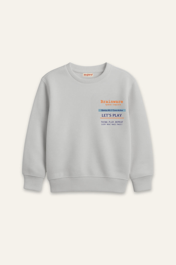 Erkek Çocuk Baskılı Sweatshirt
