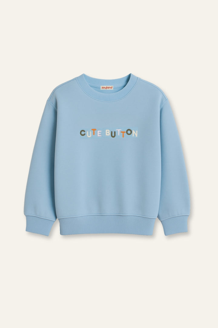 Kız Çocuk Nakışlı Sweatshirt