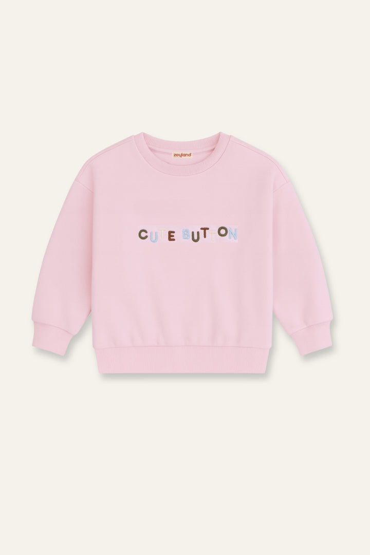Kız Çocuk Nakışlı Sweatshirt