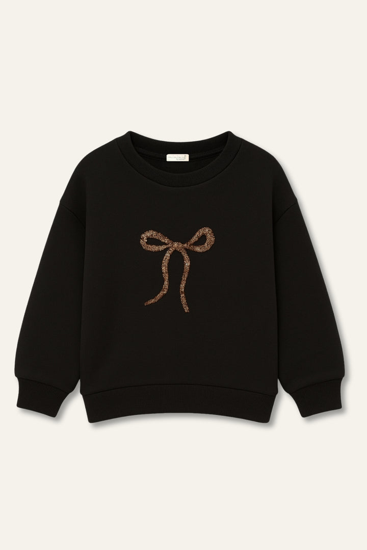 Kız Çocuk Nakıs Detaylı Sweatshirt