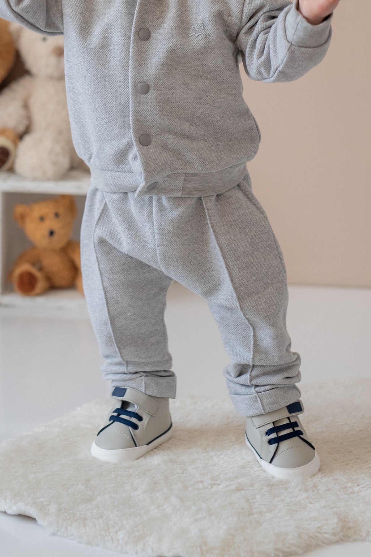 Erkek Bebek Örme Ceket ve Pantolon Takım