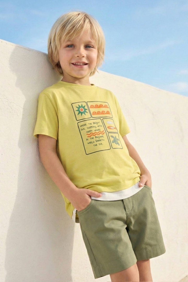 Erkek Çocuk Baskılı T-shirt