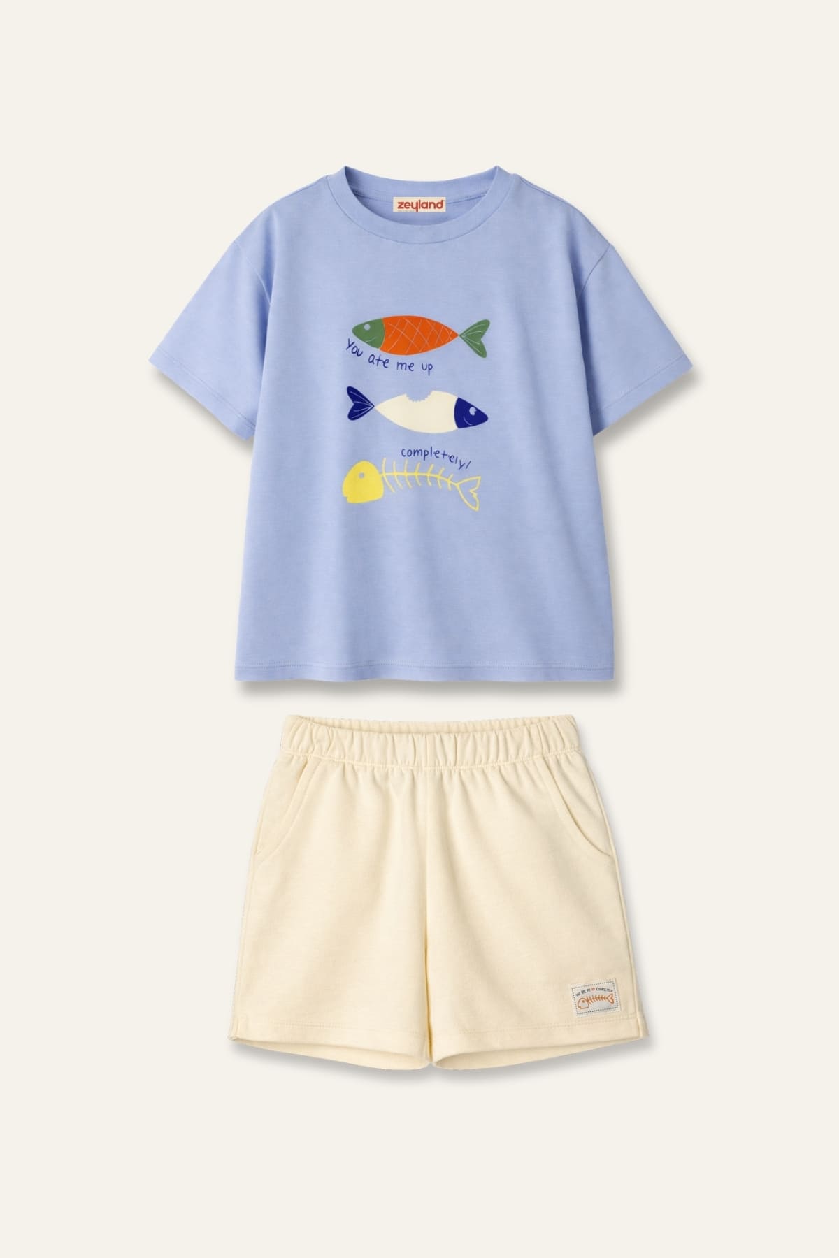Erkek Çocuk Baskılı T-shirt ve Şort Takım