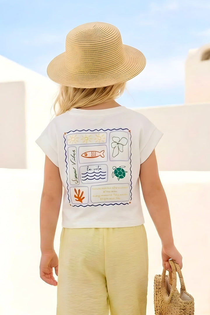 Kız Çocuk Baskılı T-shirt