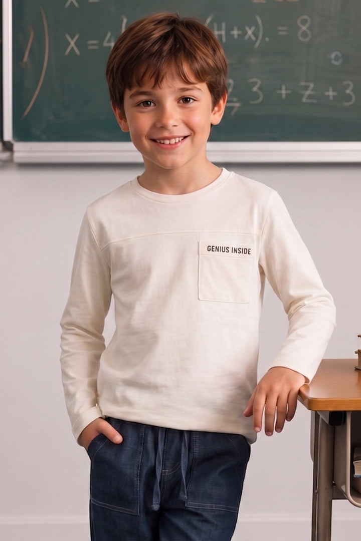 Erkek Çocuk Baskılı Uzun Kol T-shirt