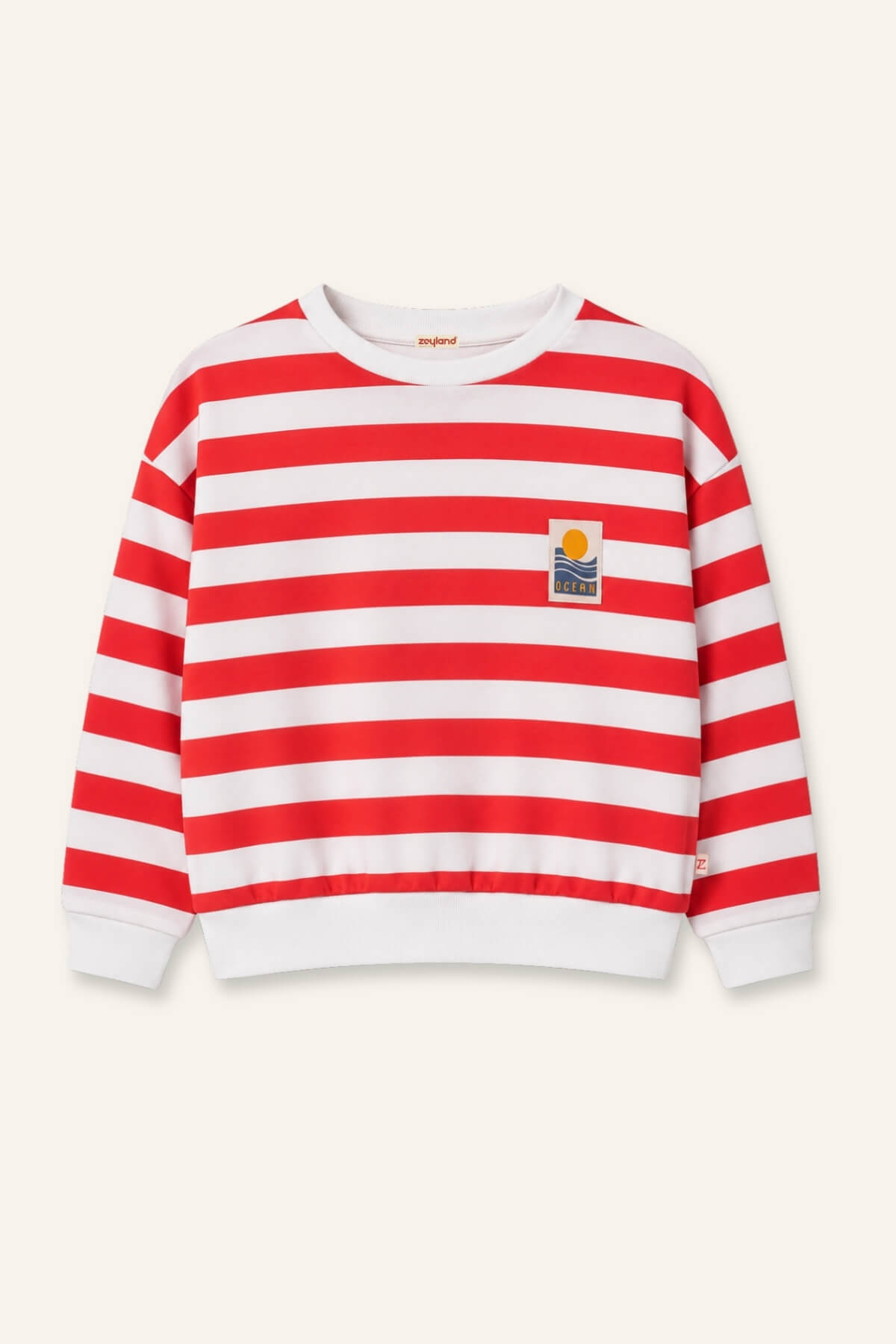 Kiz Erkek Çocuk Çizgili Sweatshirt