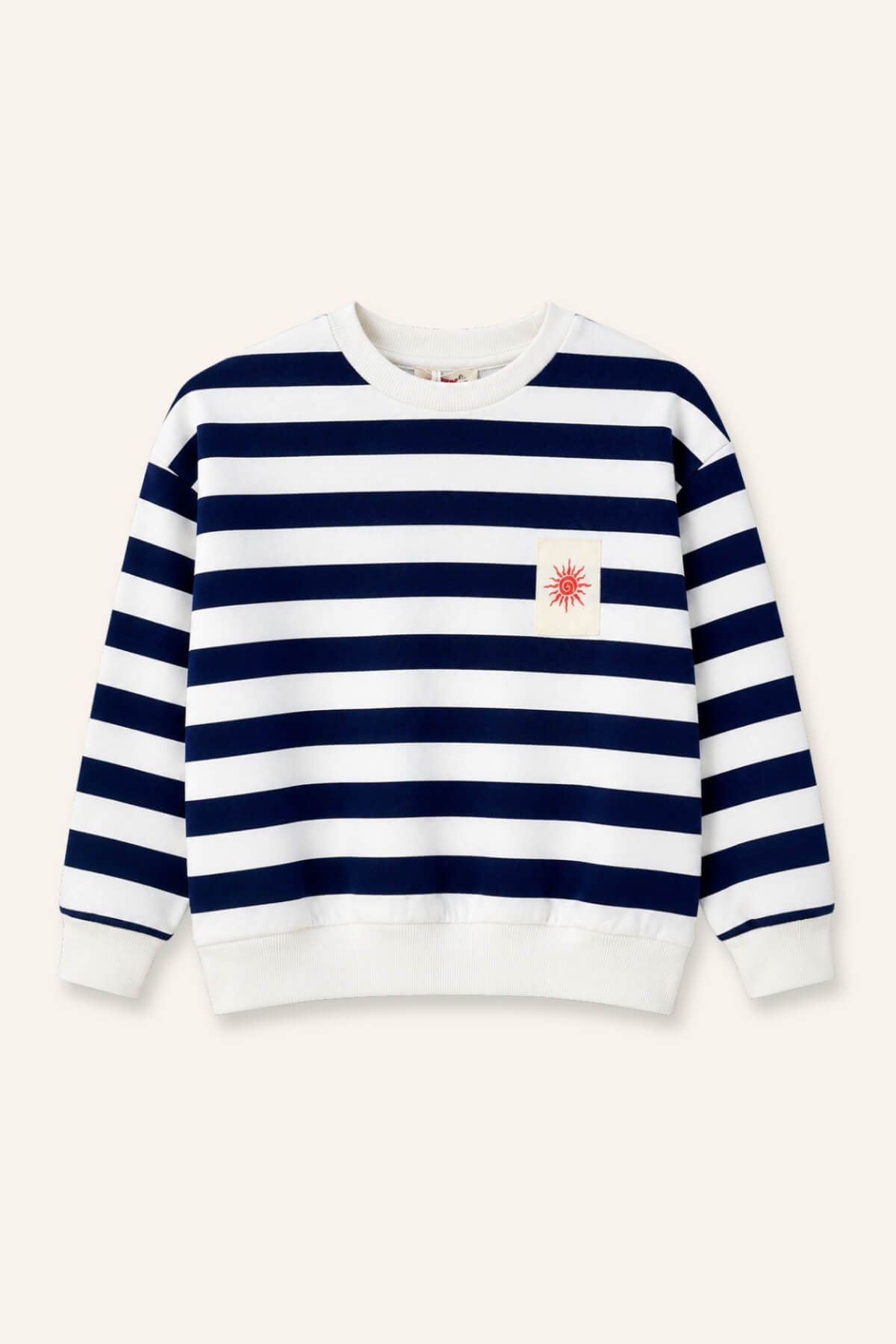 Kiz Erkek Çocuk Çizgili Sweatshirt