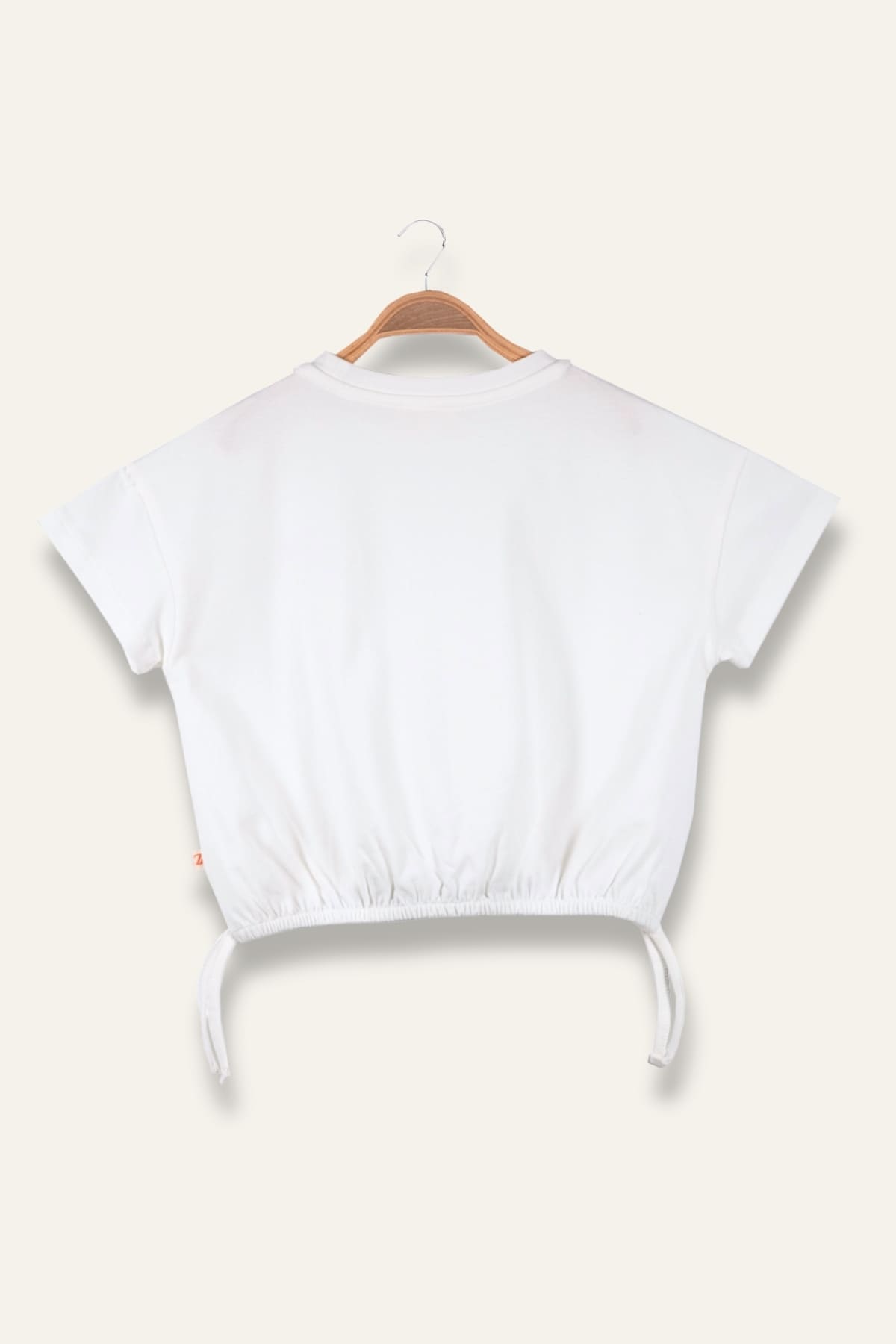 Kız Çocuk Hawai Baskılı Crop T-Shirt