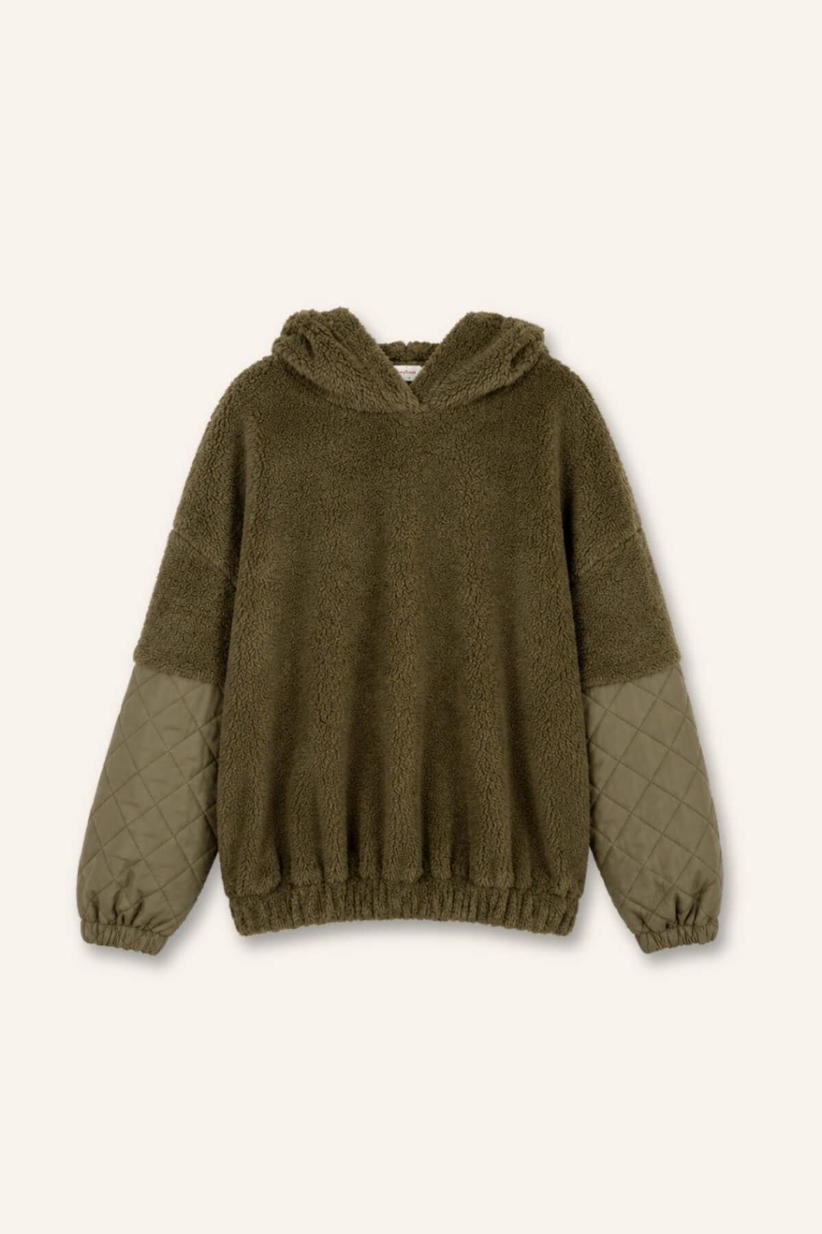 Kiz Erkek Çocuk Kapitone Detayli Pelus Sweatshirt