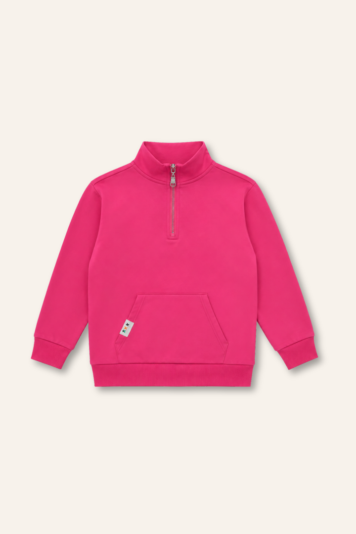 Kız   Çocuk Yakalı Fermuarlı Sweatshirt