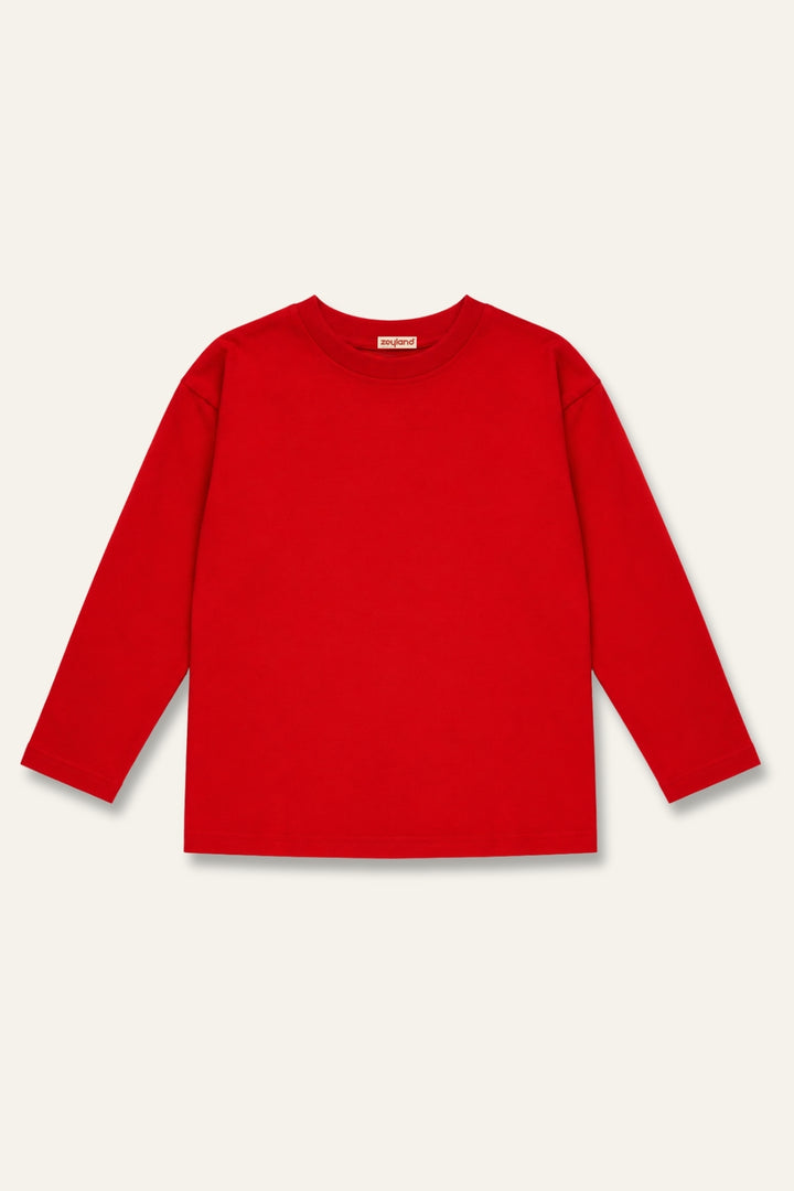 Kiz Erkek Çocuk Uzun Kollu Basic T-shirt