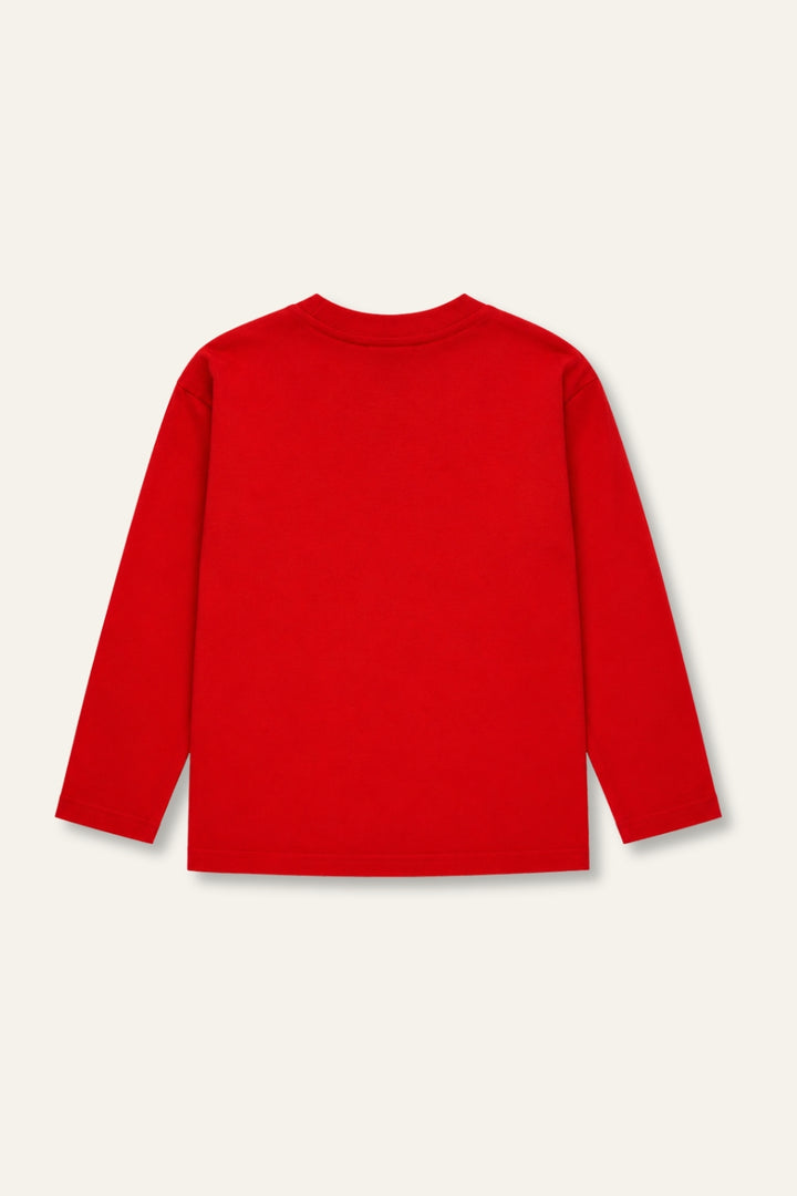 Kiz Erkek Çocuk Uzun Kollu Basic T-shirt