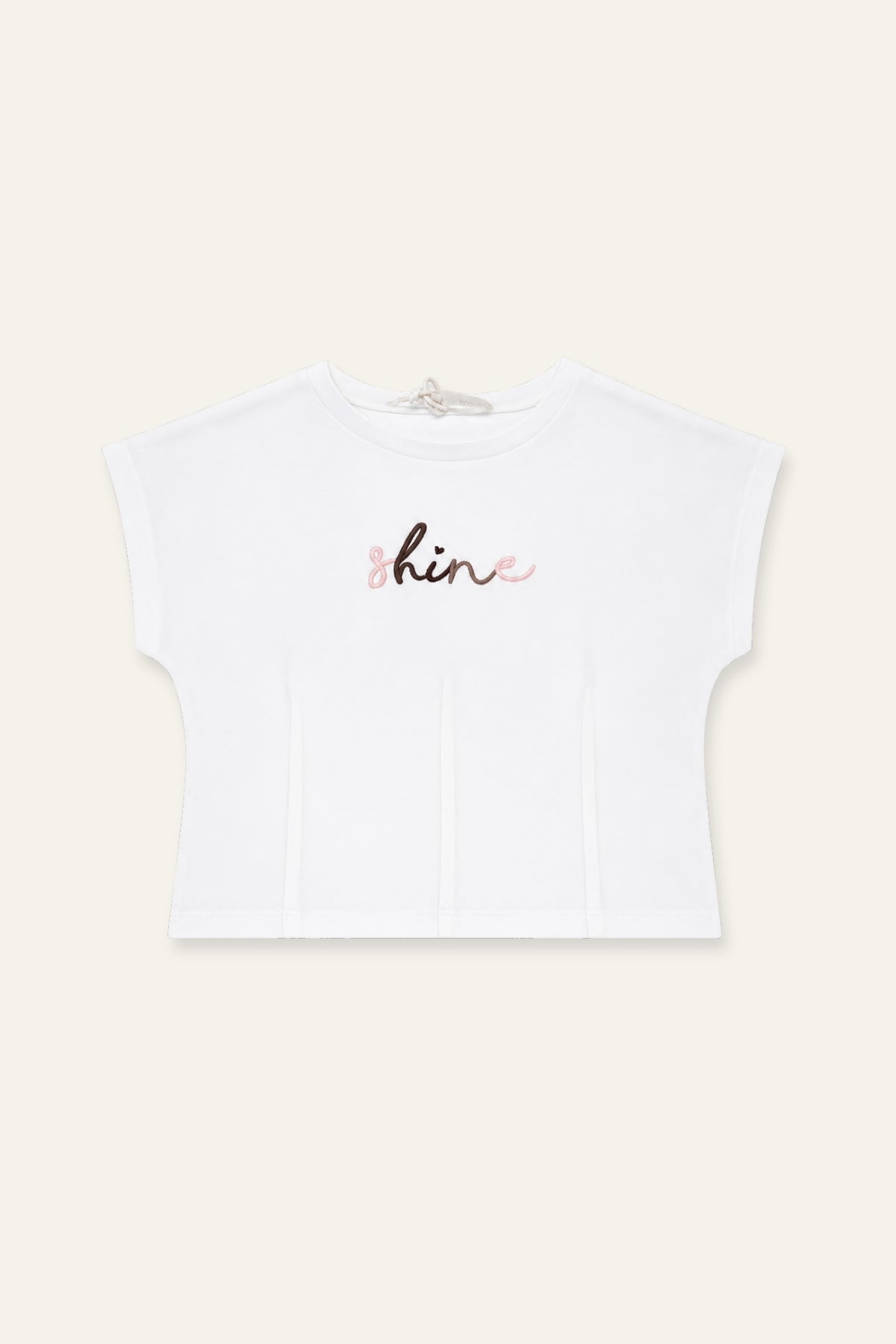Kız Çocuk Nakışlı T-shirt ve Etek Takım