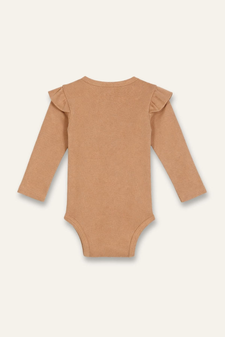 Kız Bebek Omuzdan Fırfırlı Body