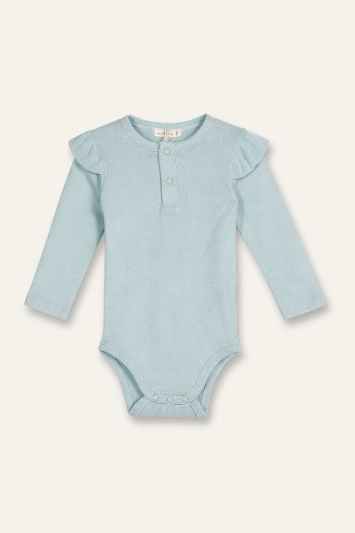 Kız Bebek Omuzdan Fırfırlı Body