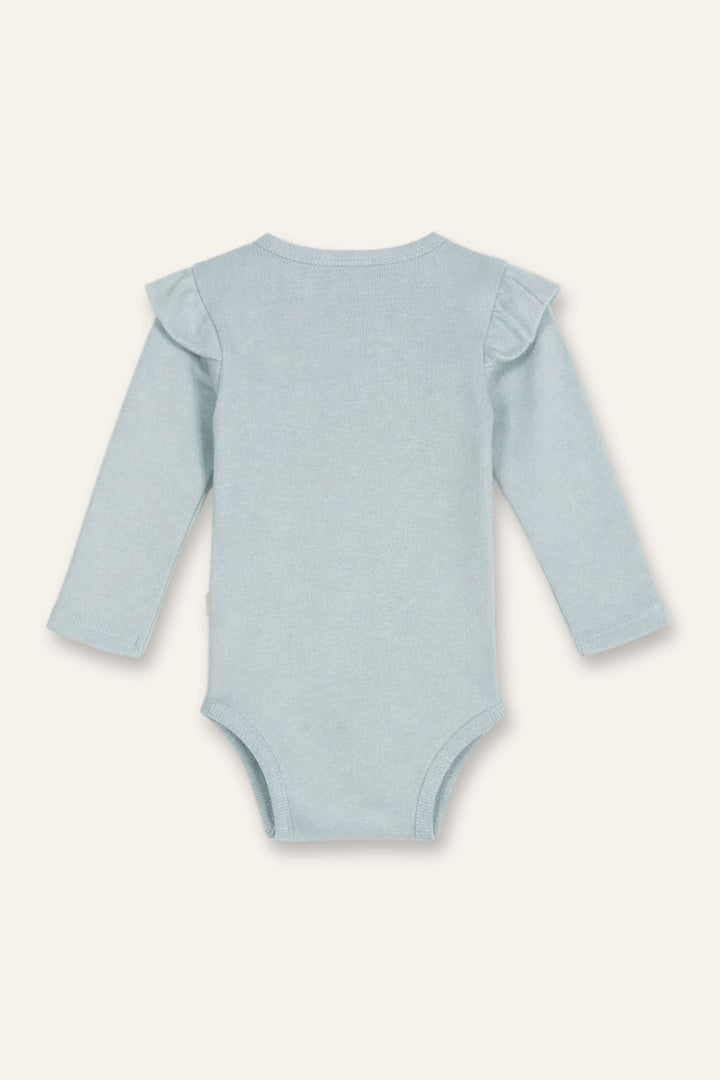 Kız Bebek Omuzdan Fırfırlı Body