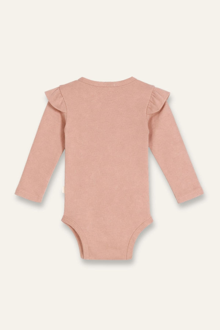 Kız Bebek Omuzdan Fırfırlı Body