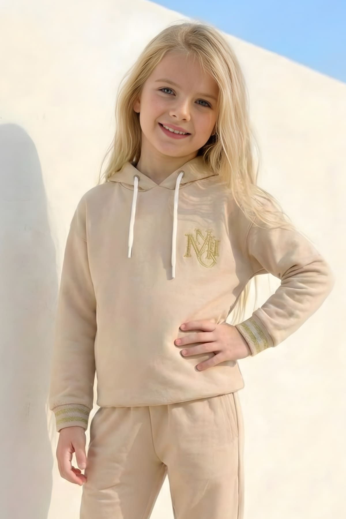 Kız Çocuk Kapüşonlu Sweatshirt