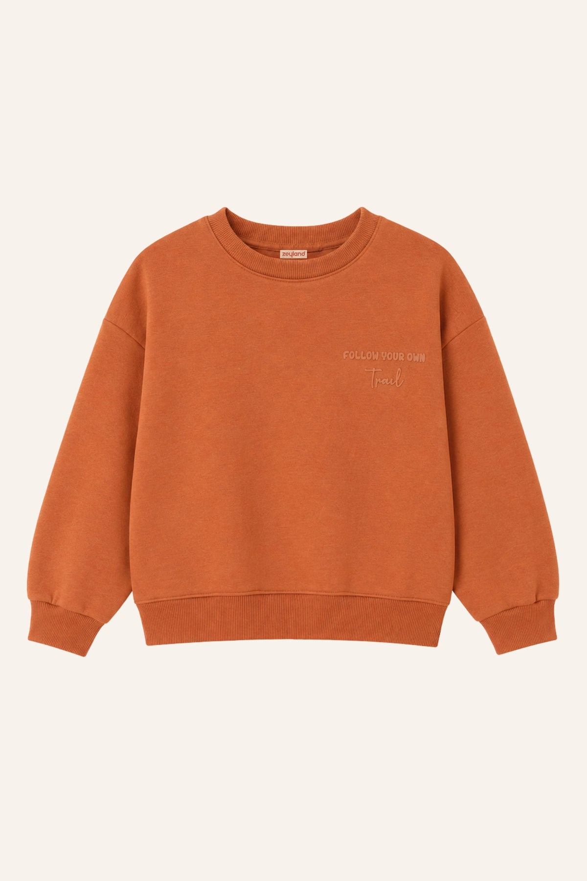 Erkek Çocuk Sıfır Yaka Baskılı Sweatshirt