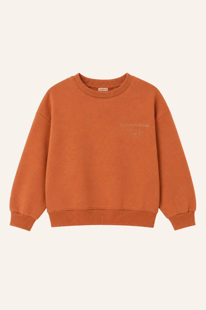 Erkek Çocuk Sıfır Yaka Baskılı Sweatshirt