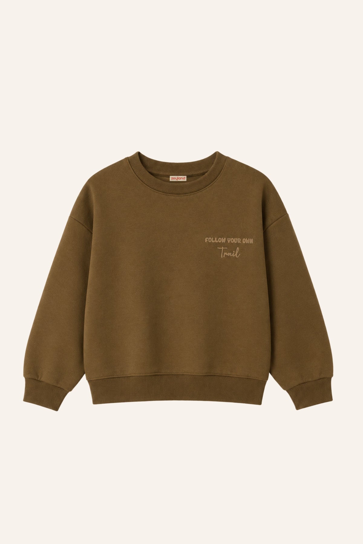 Erkek Çocuk Sıfır Yaka Baskılı Sweatshirt