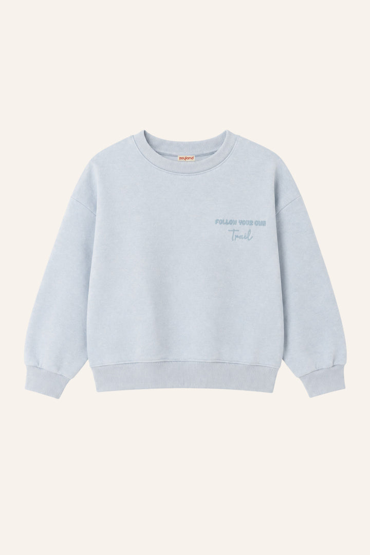 Erkek Çocuk Sıfır Yaka Baskılı Sweatshirt