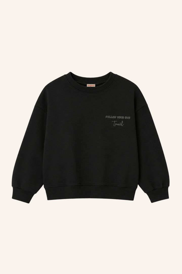 Erkek Çocuk Sıfır Yaka Baskılı Sweatshirt