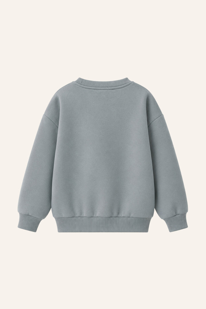 Erkek Çocuk Sıfır Yaka Baskılı Sweatshirt